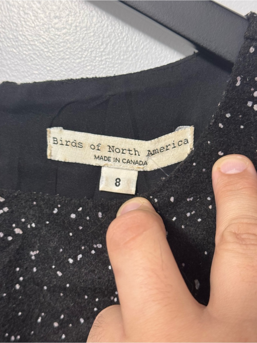 BIRDS OF NORTH AMERICA Women's Bishop Relaxed Fit Winter Dress - Black, Sz 8 - Picture 8 of 11